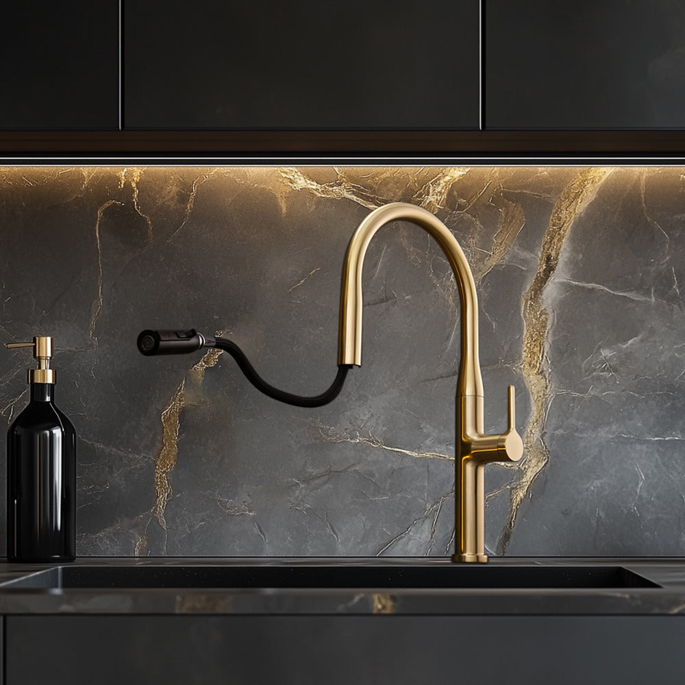 LARIS - Misturador Monocomando Gourmet com Bica Retratil LX10101